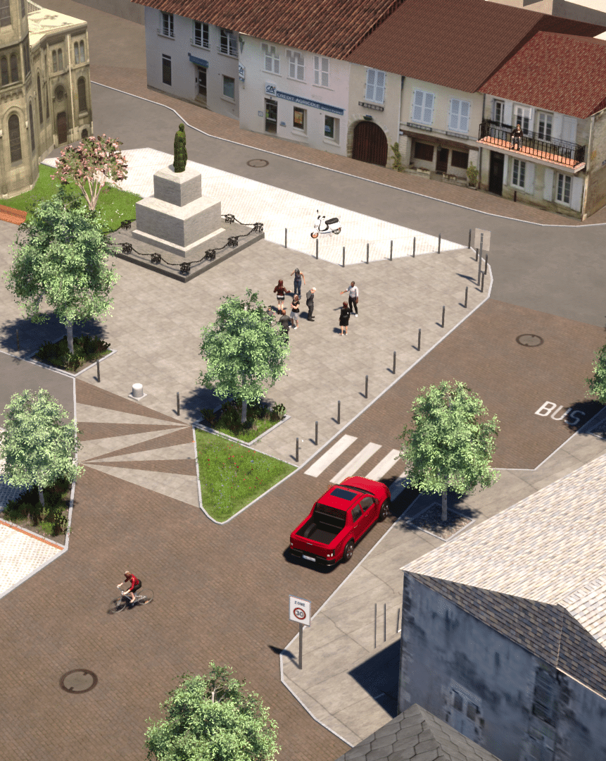 Modélisation 3D de la place